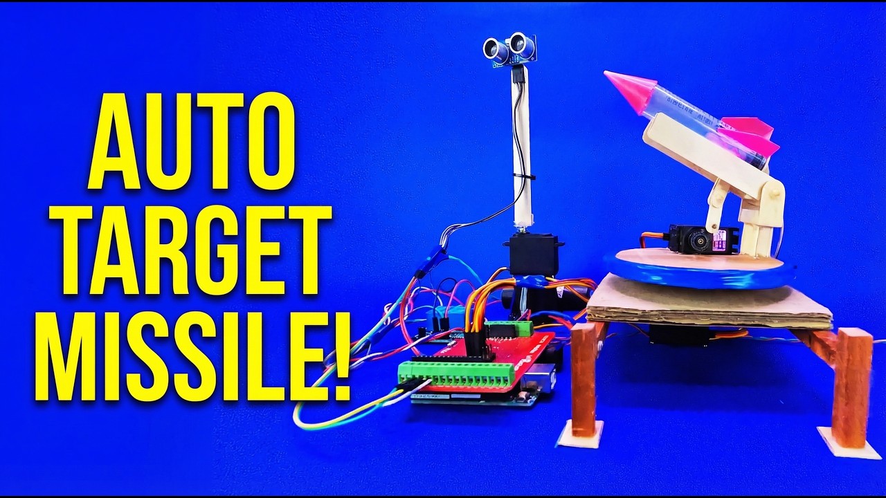 DIY Auto Target Missile Launcher | Full Build Tutorial  #irondome #radar  #diyprojects