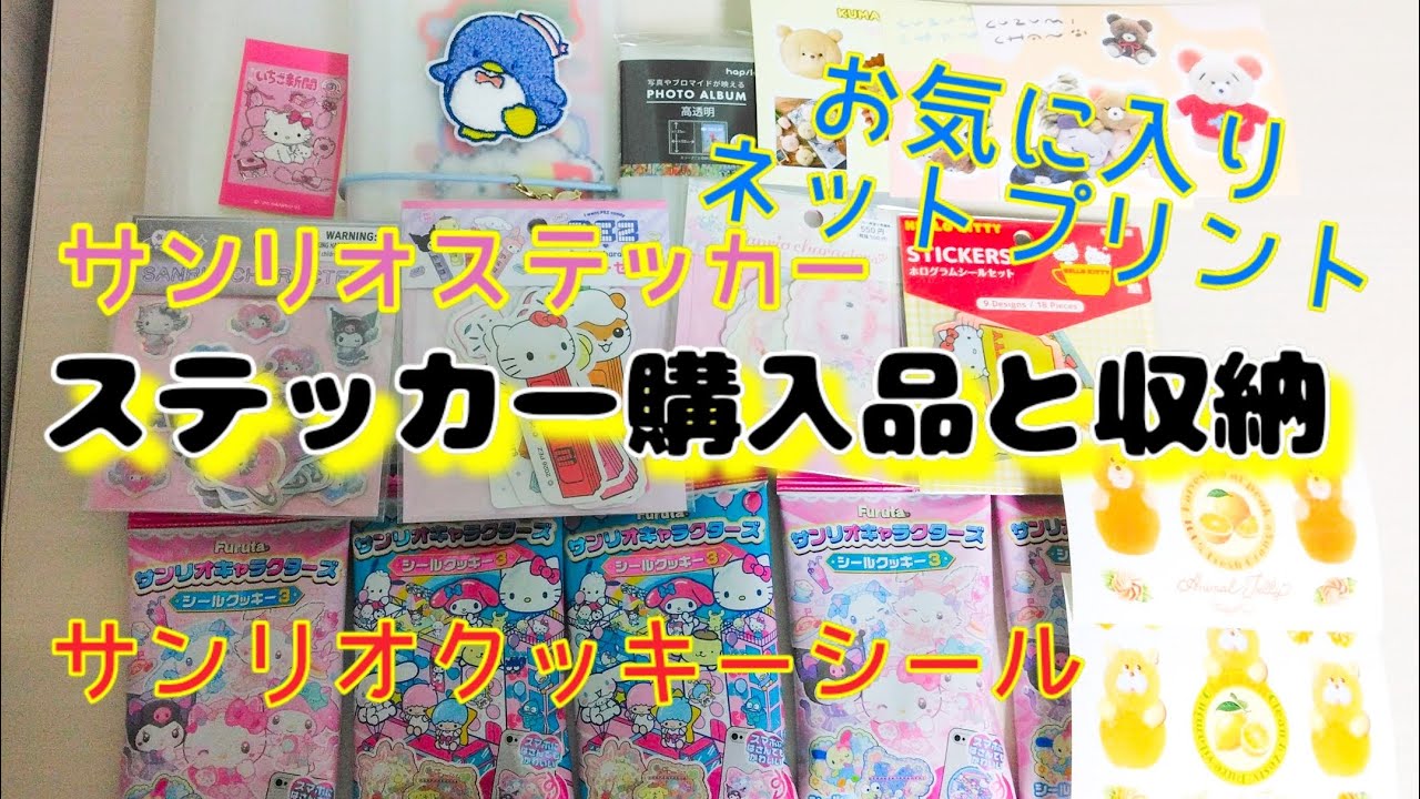 ステッカー購入品と収納🩷