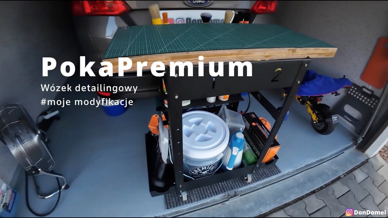 PokaPremium - Wózek detailingowy vs moje modyfikacje