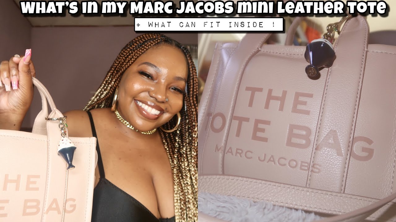 WHATS IN MY BAG ? | MARC JACOBS LEATHER TOTE BAG |