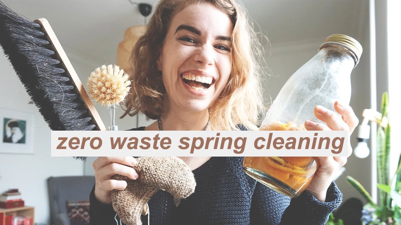 ZERO WASTE CLEANING GUIDE // doing spring cleaning and laundry