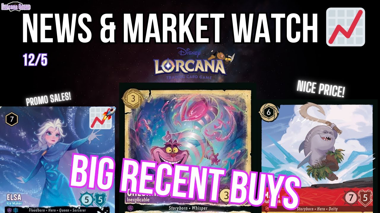 Iconic Mickey SOLD OUT?! (Lorcana MARKET WATCH & NEWS) - Ep. 205 12/5