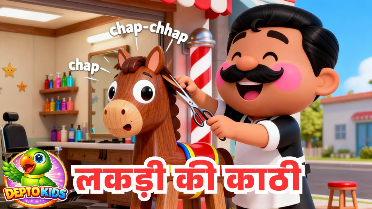 Lakdi Ki Kathi Song | Kathi Pe Ghoda | Hindi Nursery Rhymes for Kids | 2026 | DeptoKids 