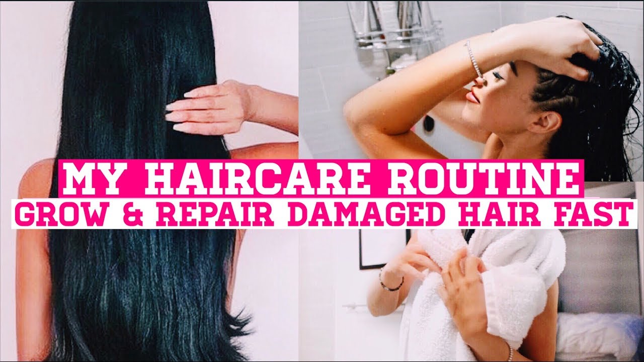 MY HAIR CARE ROUTINE ♡ HOW I GREW OUT MY HAIR | How To REPAIR DAMAGE & Grow Longer Hair Fast