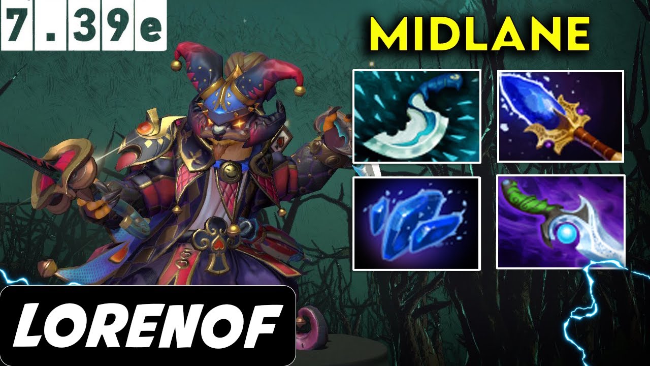 Lorenof Pangolier Midlane - Dota 2 Patch 7.39e Pro player Full Gameplay