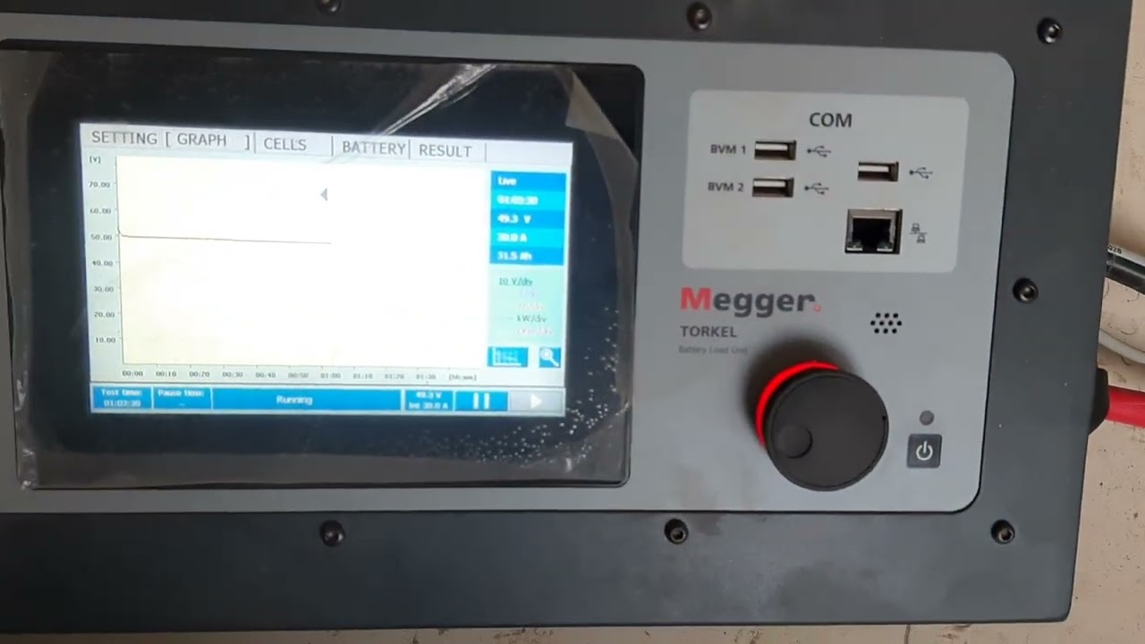 48 DC Battery Discharging Testing | Battery Bank Discharging Test Megger Torkel HAZE Battery 10 Hour