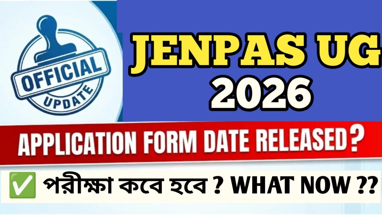 Jenpas UG 2026 Form Fill Up Date | Jenpas UG Exam Date 2026 | #jenpasug #jenpasug2026 #peramedical 