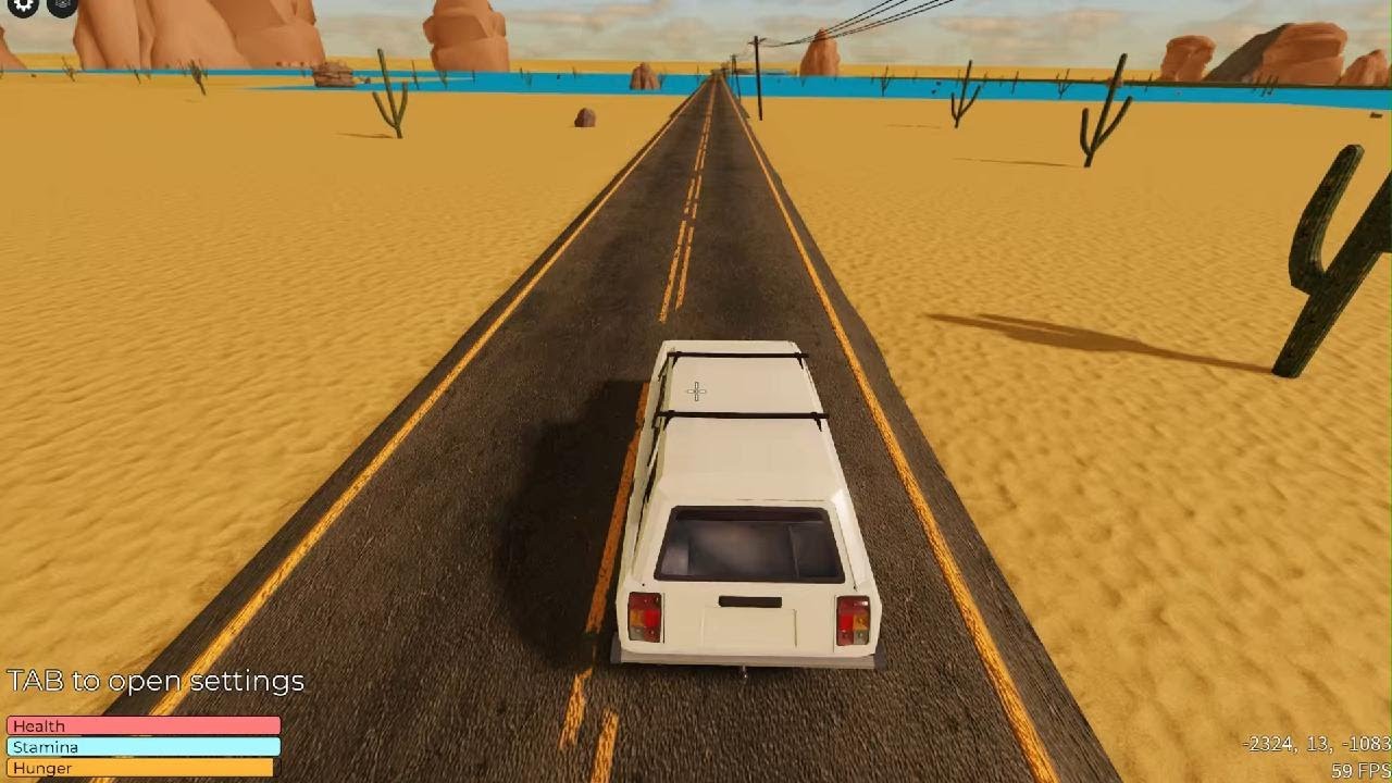 Just driving in desrt
