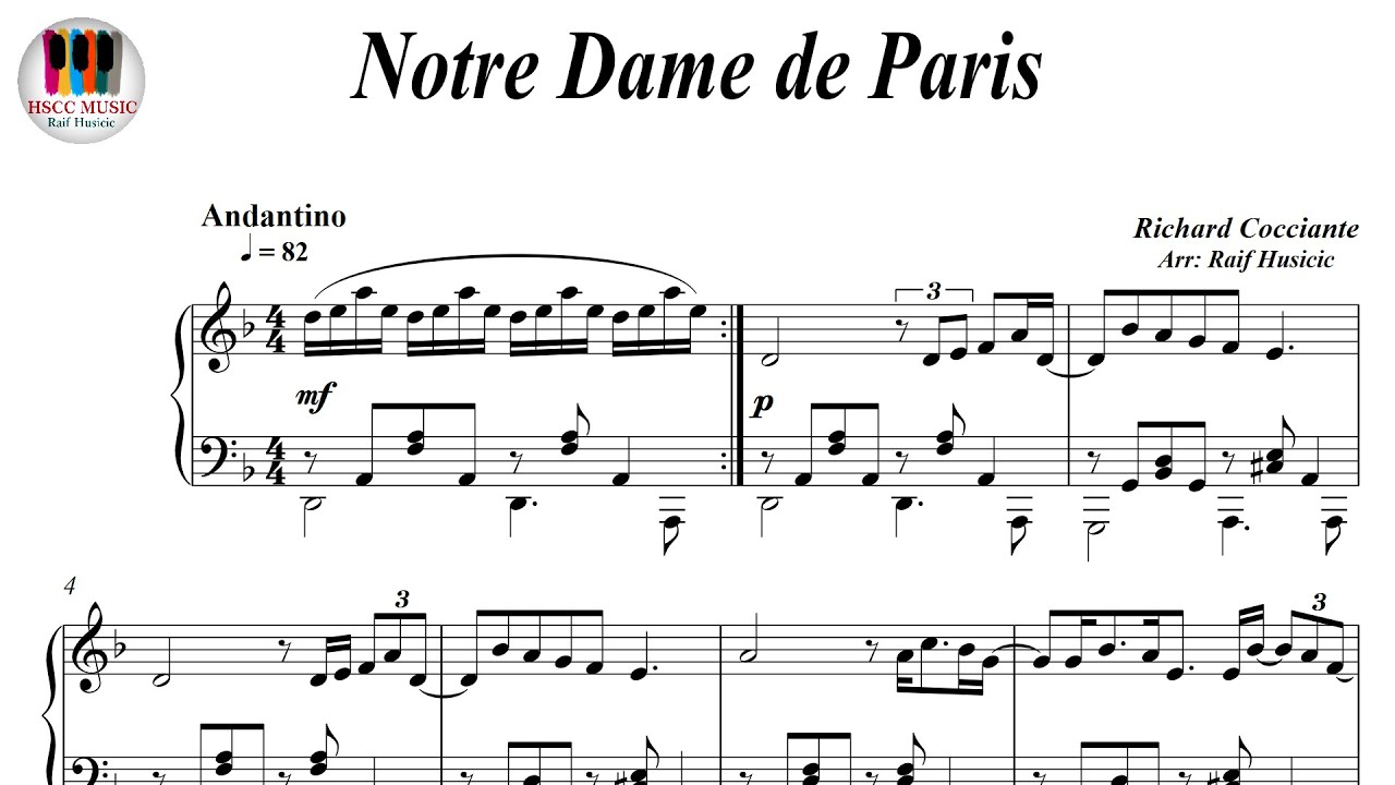 Notre Dame de Paris - Belle, Piano Sheet Music
