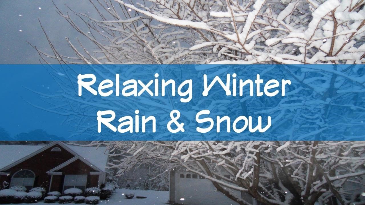 Relaxing Winter Rain & Snow HD