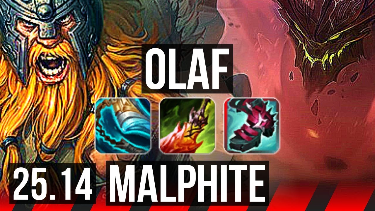 OLAF vs MALPHITE (TOP) | 7/1/5 | NA Master | 25.14
