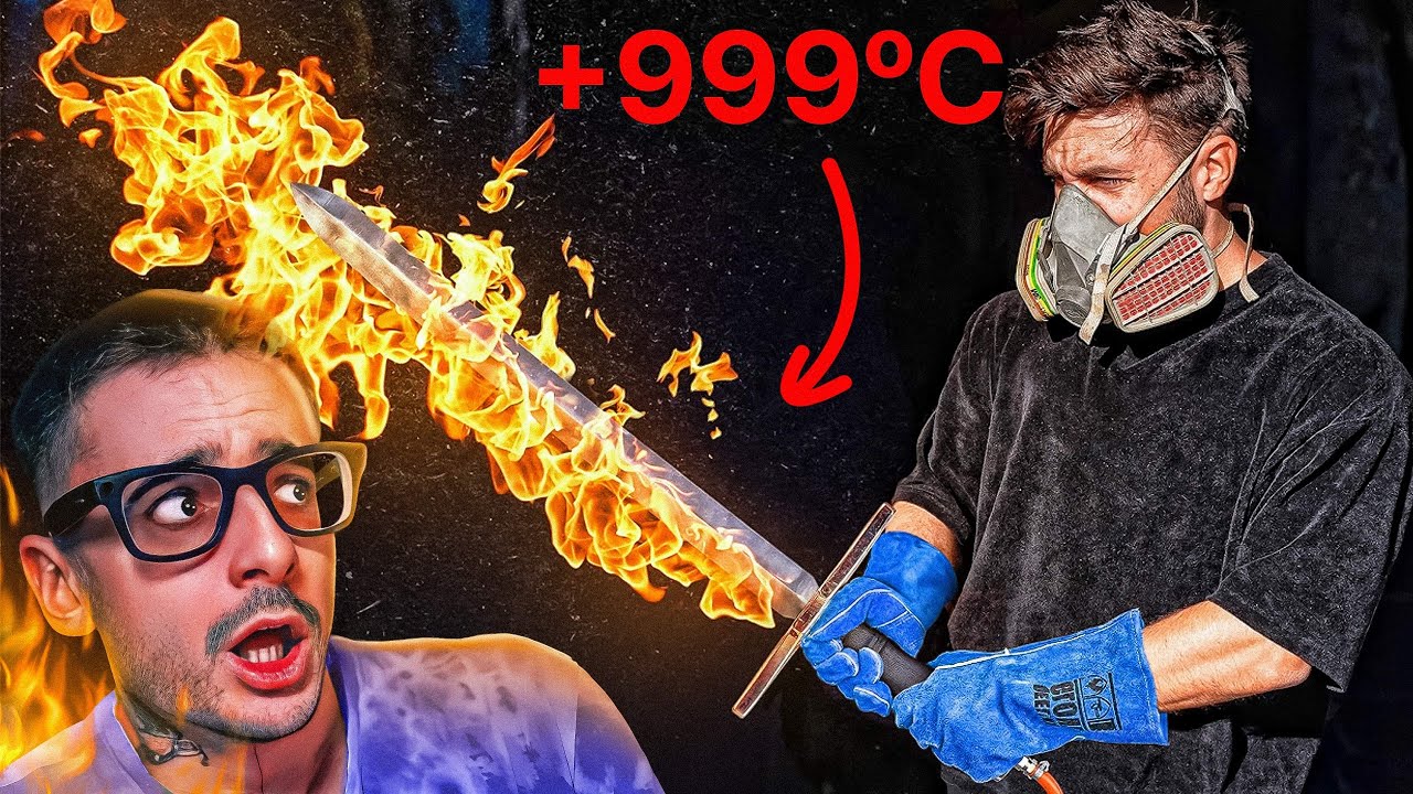este youtuber ha creado una espada de FUEGO INFINITO.