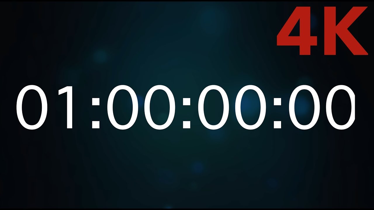 Stoppuhr/Timer 1 Hour - eine Stunde [4K] #timer #Stoppuhr