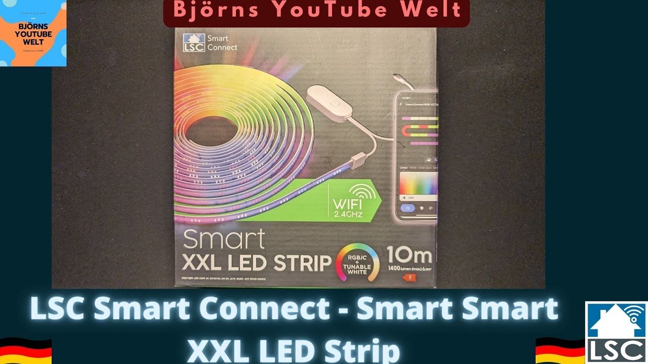 LSC Smart Connect Smart Stripe 10 Meter Smart Home Action das neue RGB Strip von Action - 2024