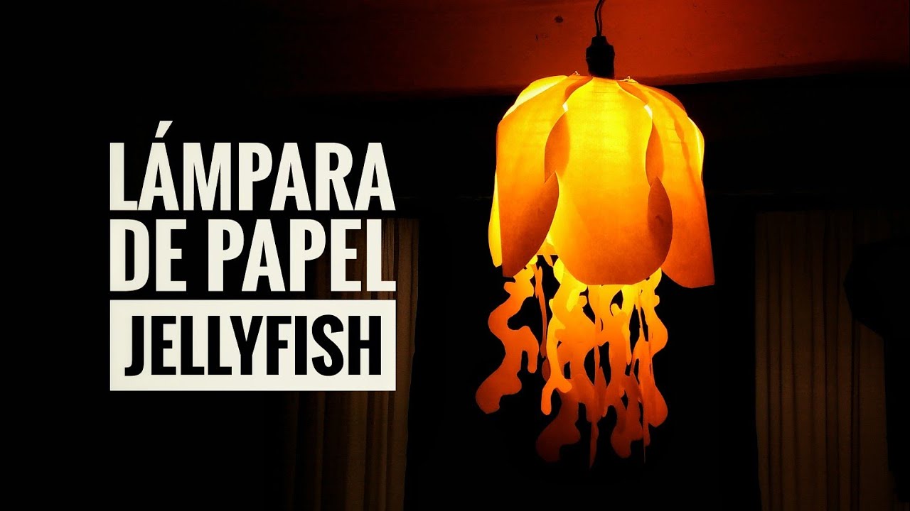 Lámpara de Papel Moon Jellyfish / Jeguridos
