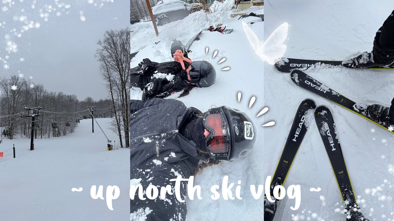 UP NORTH skiing side quest🎿: skiing, food, traverse city, + more