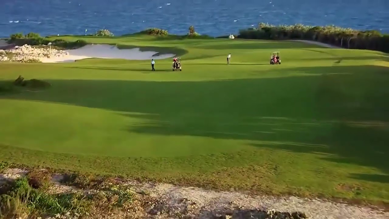 Empowered by Golf - drone golf course view