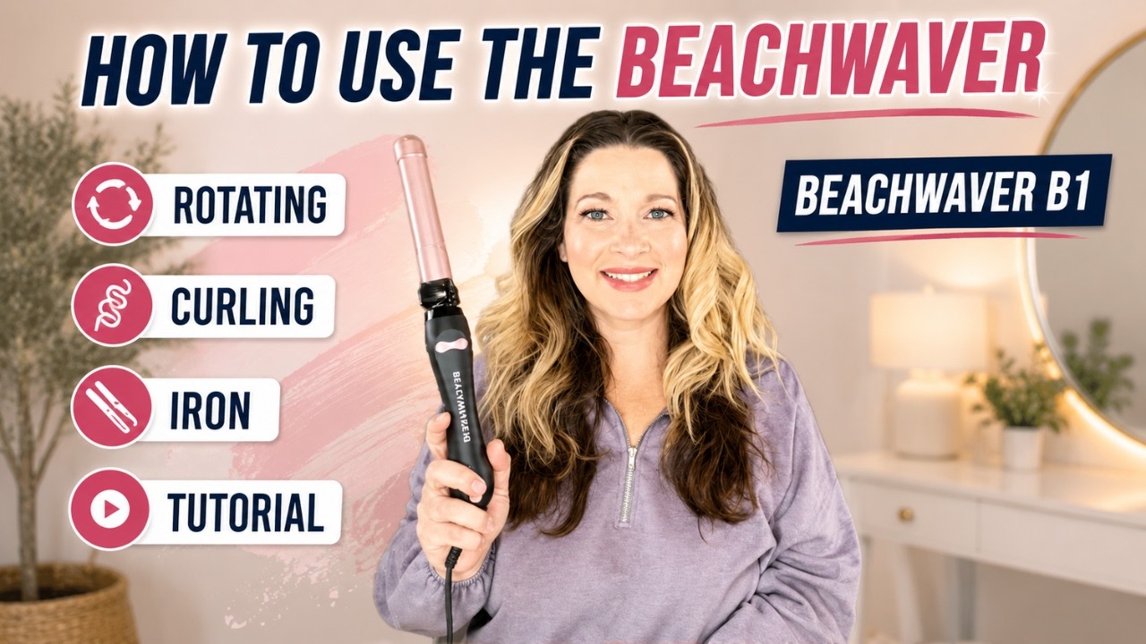 HOW TO: BEACHWAVER B1 | Rotating Curling Iron Hair Tutorial | How to use the Beachwaver