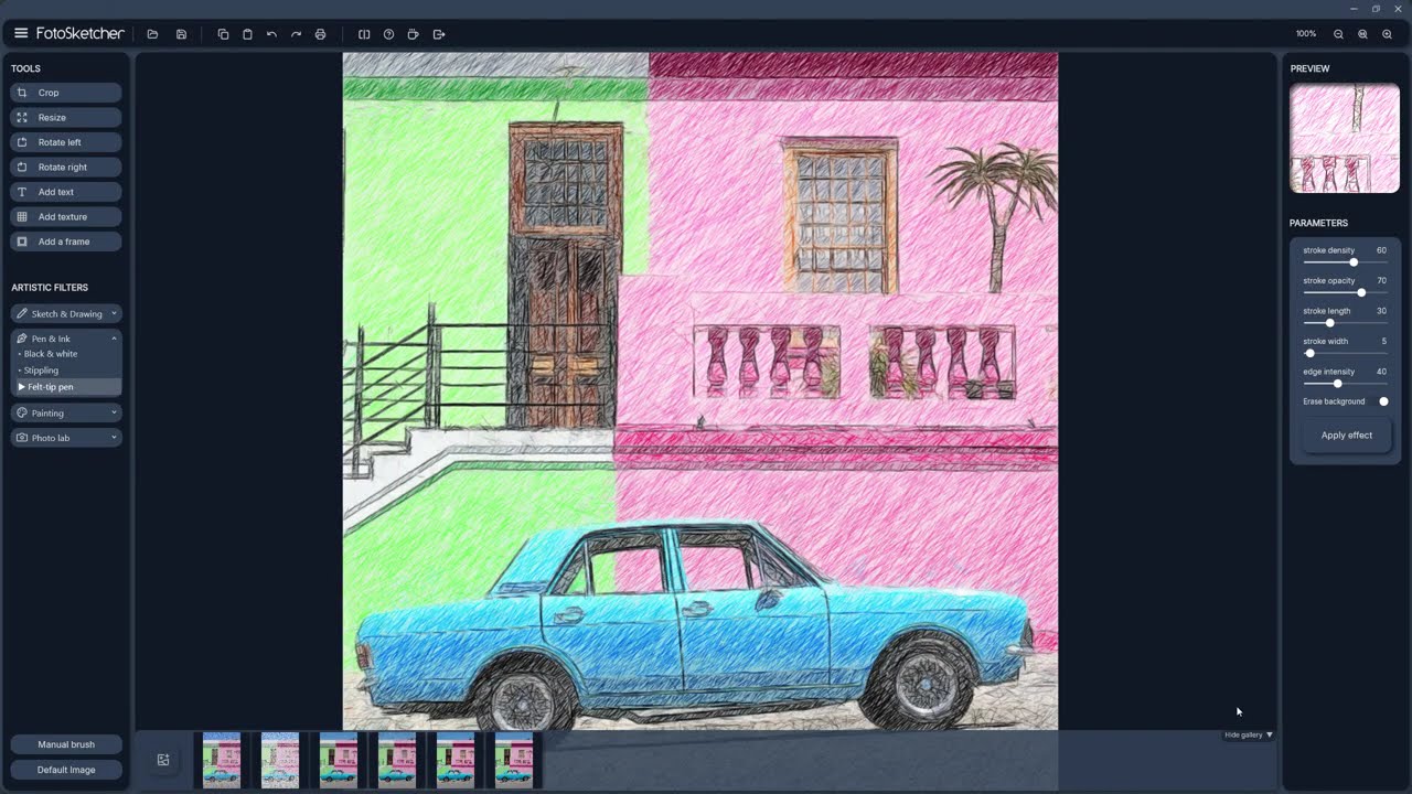 FotoSketcher 4.0 demo