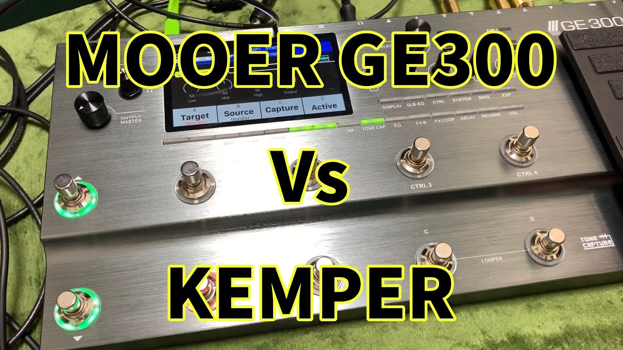 Mooer GE300 TONE CAPTURE WITH kemper FRIEDMAN Comparacion