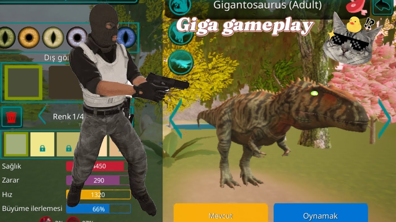 The cursed isle gigantosaurus gameplay #thecursedisle #funny 