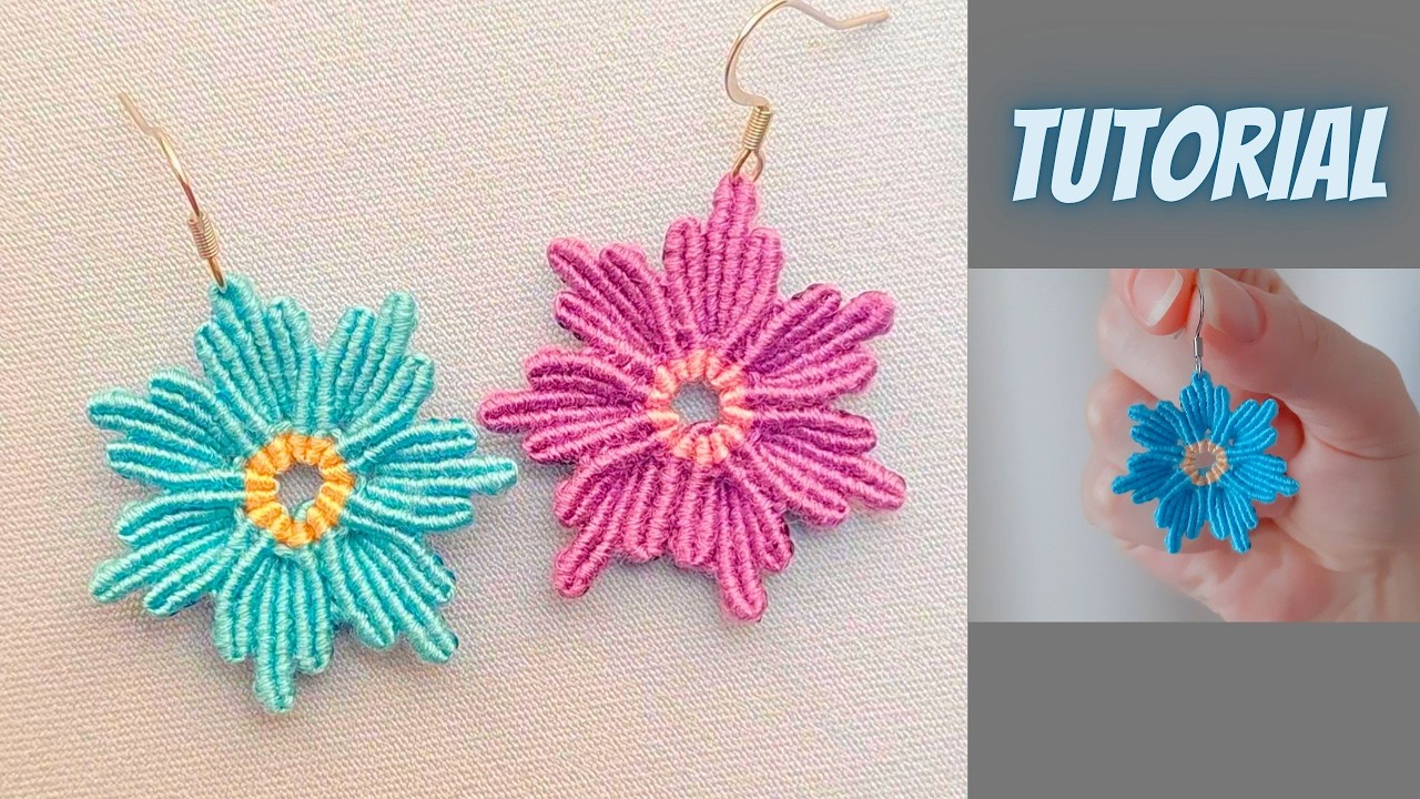 Create Your Own Jewelry with Micro Macrame Flower Designs