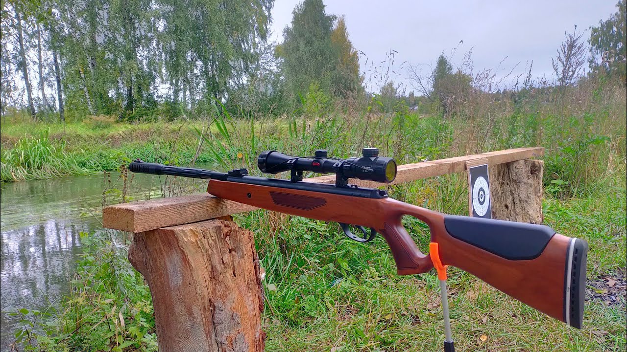 Стрельба из винтовки ХАТСАН 65 с оптическим прицелом