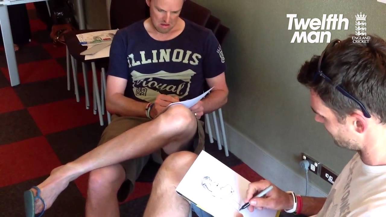 When Swanny & Jimmy drew each other - #Englandportraits