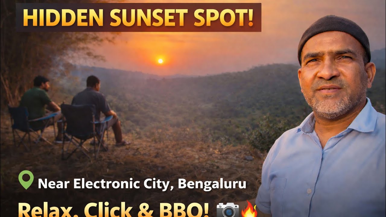 Evening Sunset Spot Near Electronic City 🌇✨
