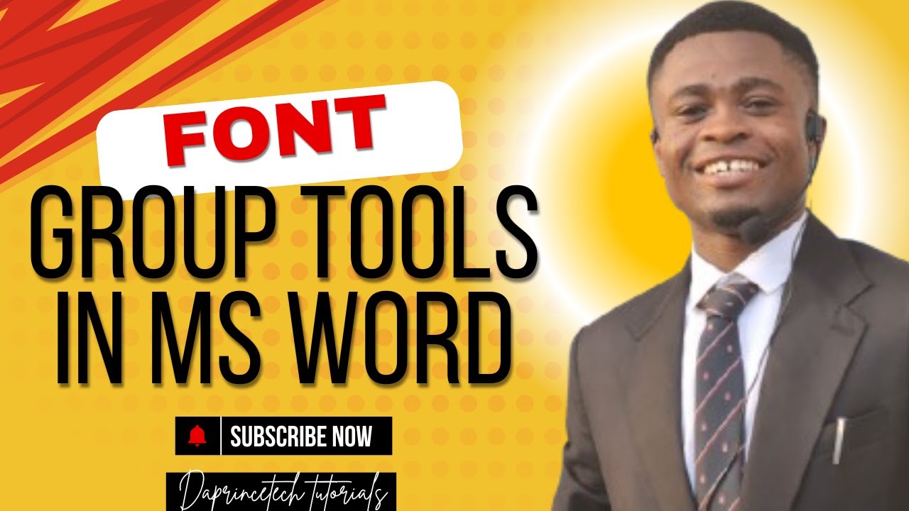 FONT GROUP TOOLS IN MS WORD