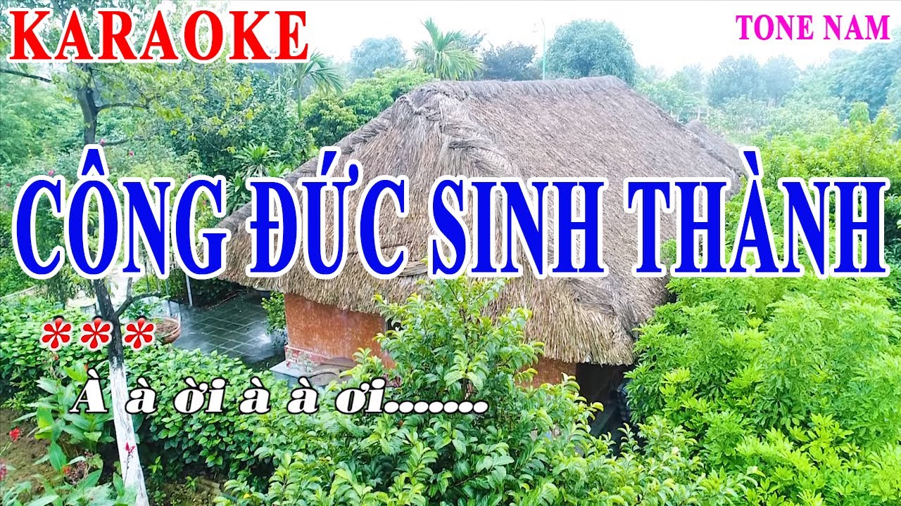 KAROKE CÔNG ĐỨC SINH THÀNH ||  Beat Chuẩn || NSUT VIỆT THẮNG