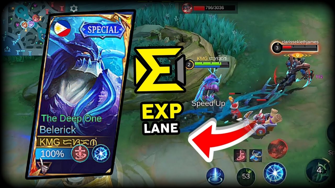 I TRIED BELERICK ON EXP LANE AND IT'S ONE OF THE BEST COUNTER | MOBILE LEGENDS 