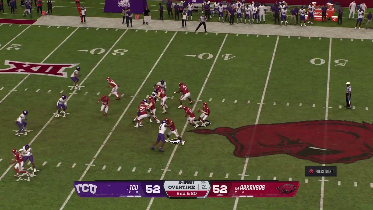 CFB26 KINETIKCFB P5 League TCU Horned Frogs at Arkansas Razorbacks