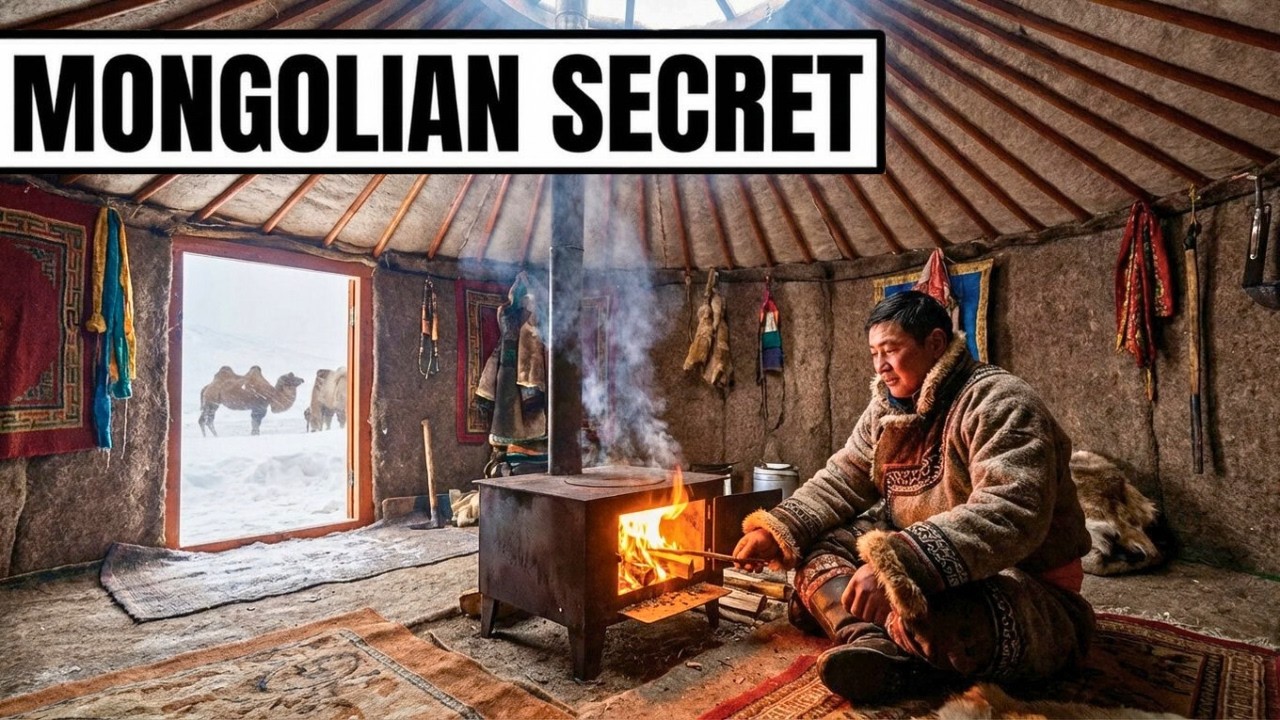 How Mongolian Nomads Survive −40° Inside a Felt Tent