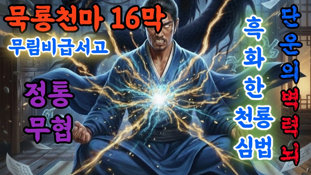 묵룡천마 16막 -뒤집힌천판 화산의 봉문 (정통 무협 오디오북) 무협지 무협시리즈