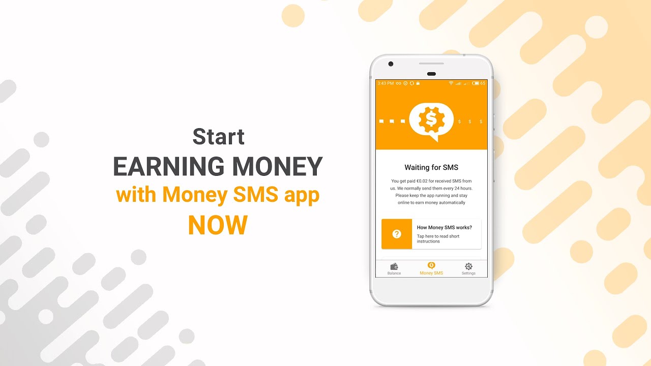 How to make money online with Money SMS app?