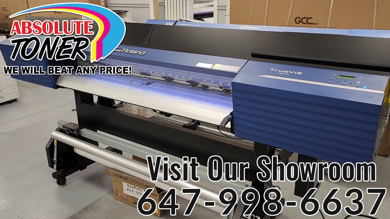 Roland TrueVIS VG2-540 54-Inch Wide Format Production Inkjet Printer and Cutter With Take-up System