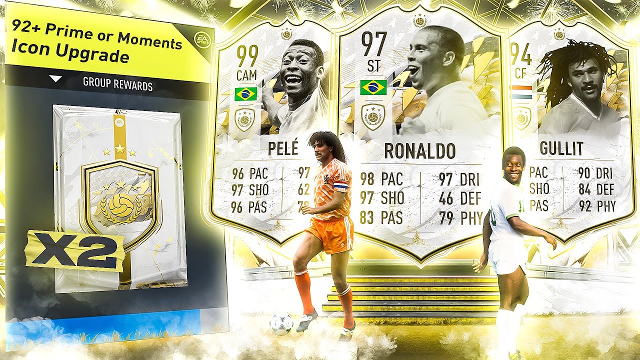 FIFA 22 2 x 92+ Prime or Icon Moments Upgrade Packs!