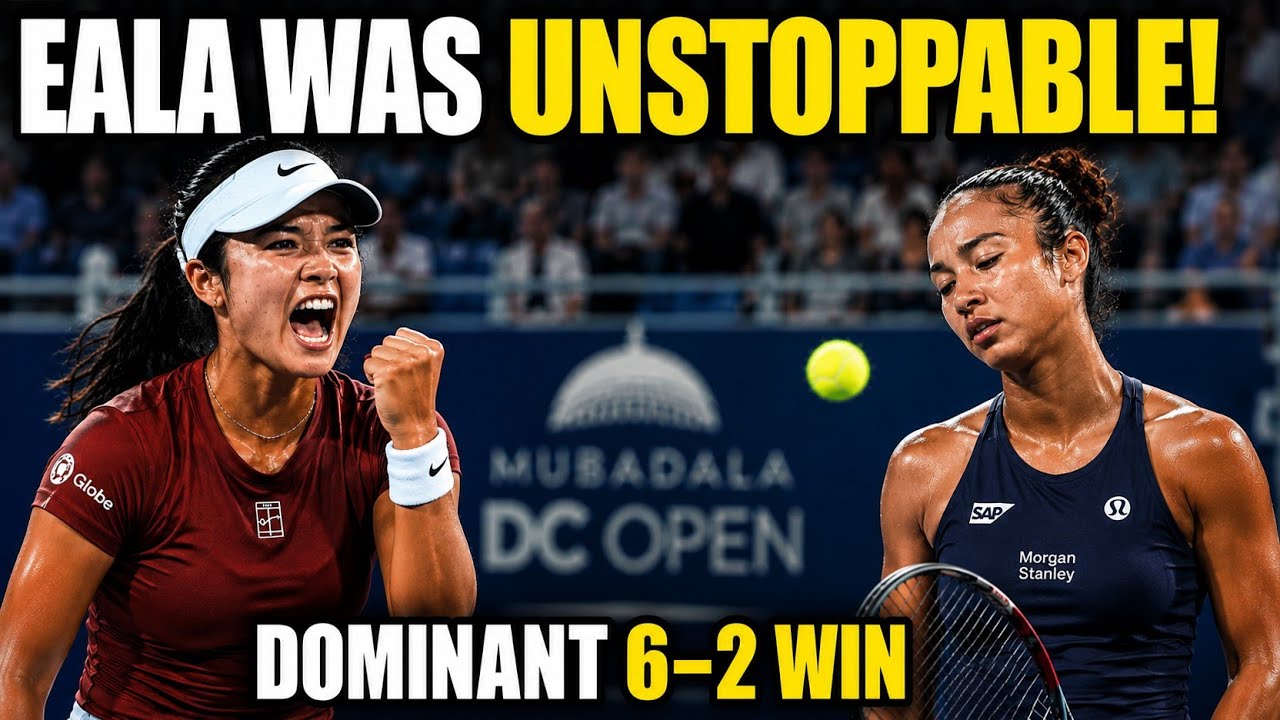 Alex Eala DESTROYS Leylah Fernandez 6-2 at DC Open | Eala EXPOSES Leylah's Biggest Weakness!
