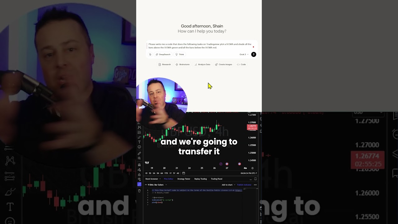 How To Use Grok 3 To Code TradingView Indicators (36-Second Crash Course!)