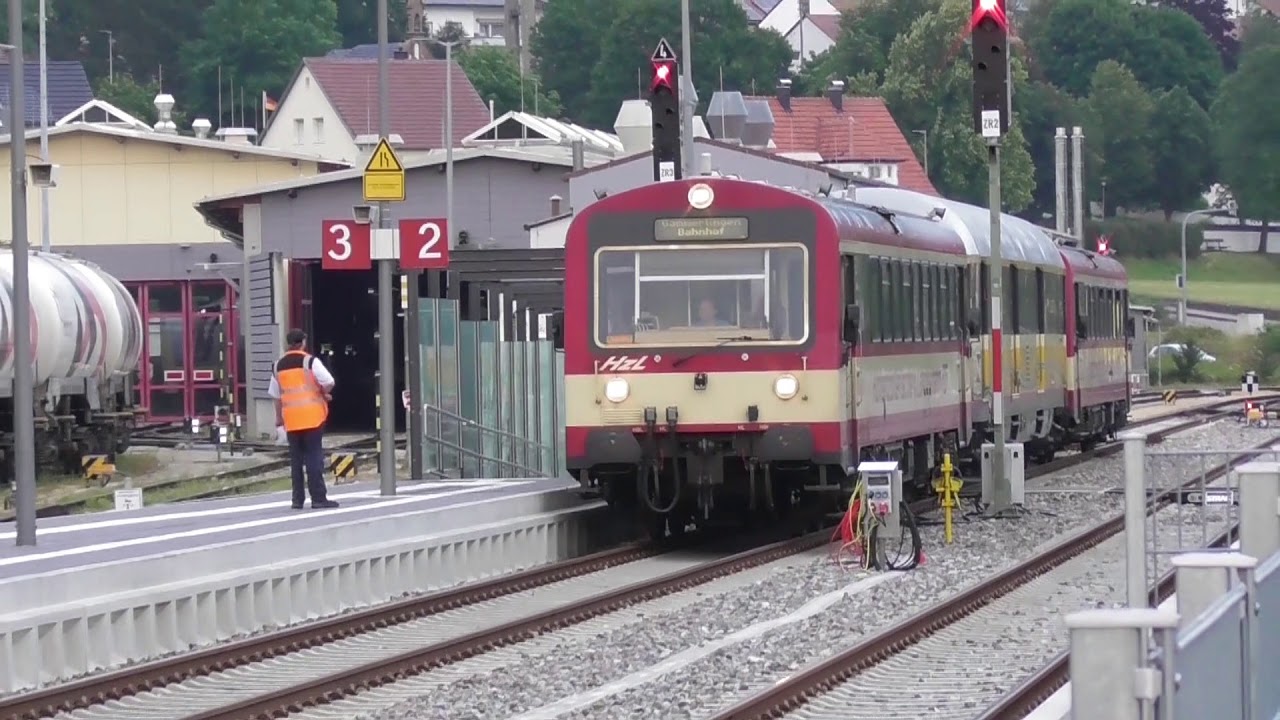 End of the day in Gammertingen HZL Hohenzollerische Landesbahn