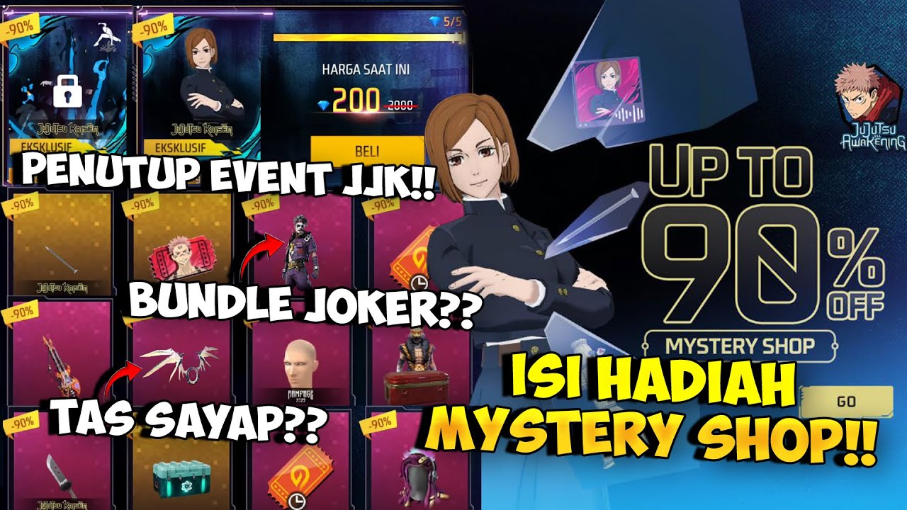 MYSTERY SHOP JJK RILIS !! Bocoran Isi Hadiah Mystery Shop Nobara & Tanggal Rilisnya Kapan