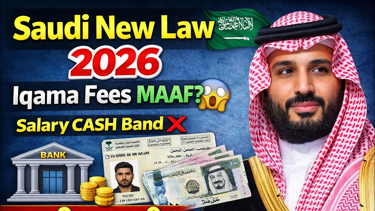 Saudi Arab 2026 Naya Kanoon | Iqama Fees Maafi | Bank Account Salary Compulsory | gulf news today ￼