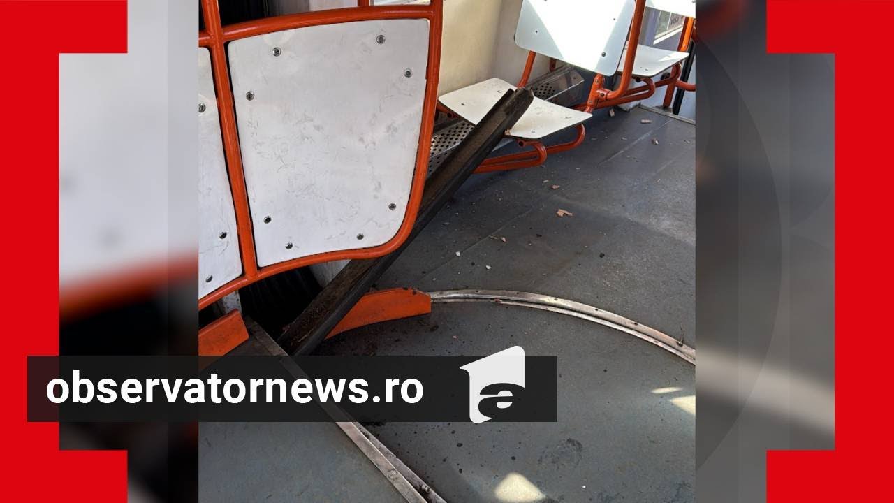 Şina care a străpuns tramvaiul 36, veche de 25 de ani. Mărturia vatmanului