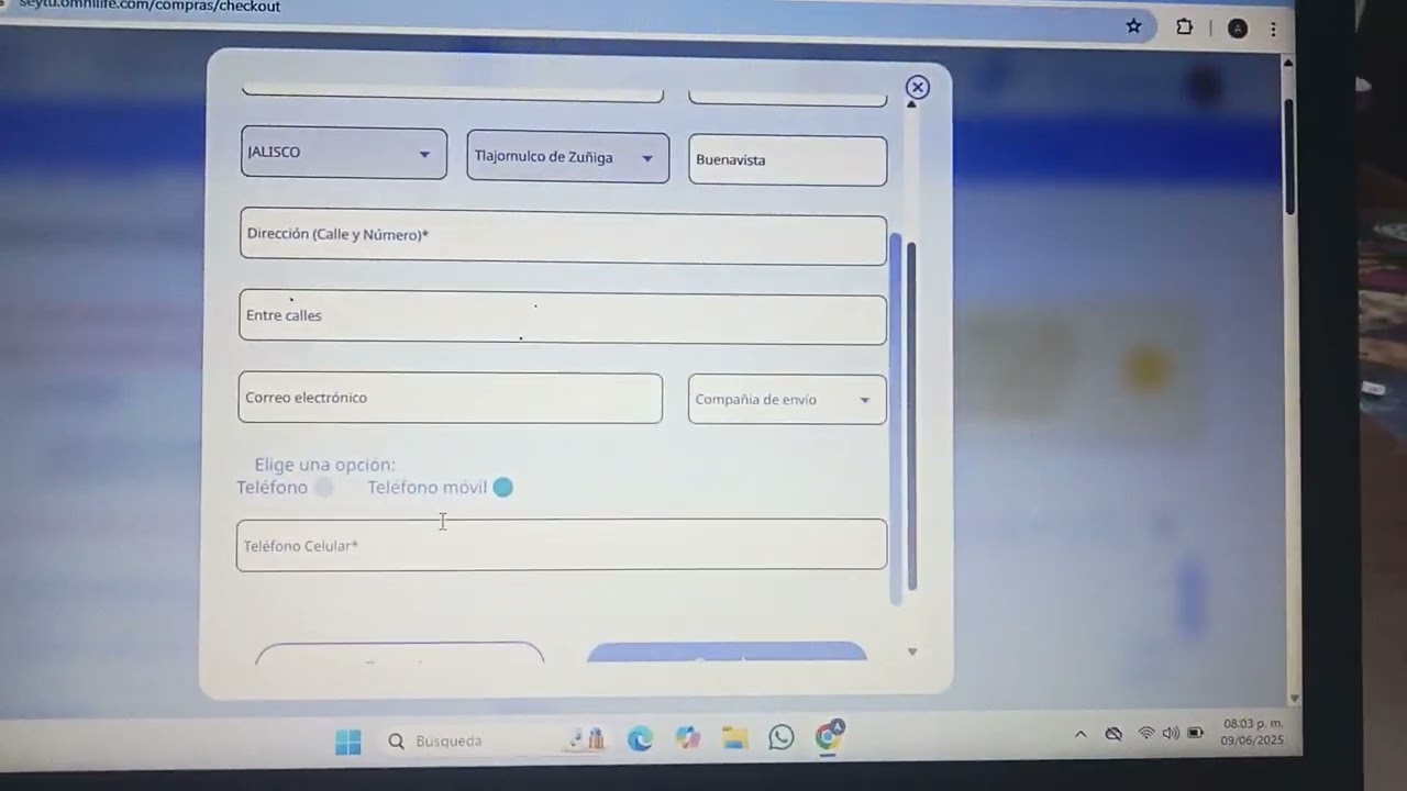 Parte 2 de como comprar en línea los productos de seytu y Omnilife.
