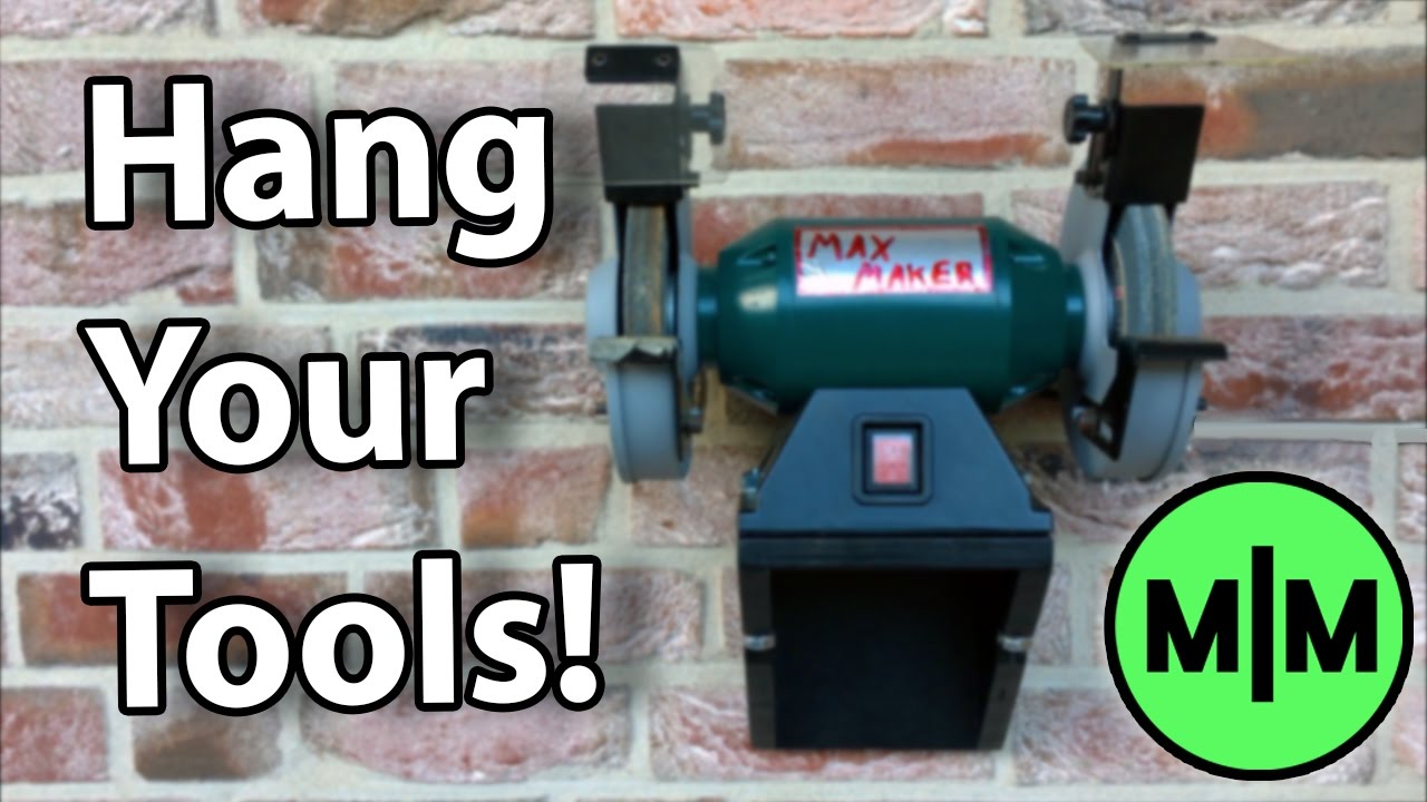 Lets Make - A Bench Grinder Wall Mount