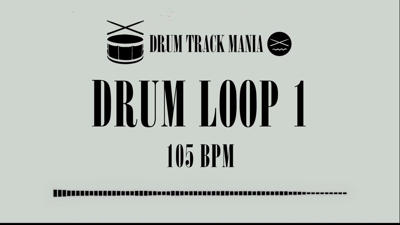 Drum Loop 1 105 BPM Drum Backing Track