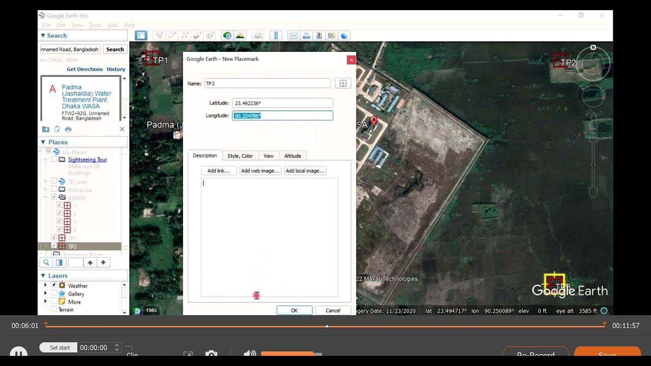 Download Google Earth Image with latitude and longitude