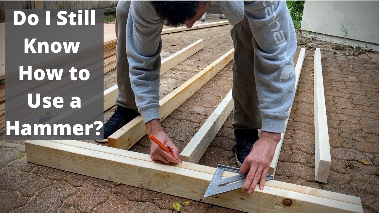 Hand Framing a Small Wall!
