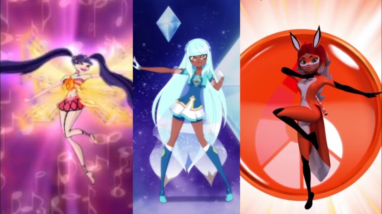 💜🌹🦋Lolirock•Winx•Miraculous• Transform Together! 💜🌹🦄
